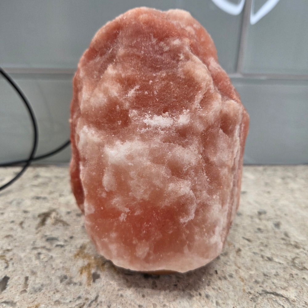 Himalayan Pink Salt Lamp USB Color Changing LED Rock Salt Light Wood Base 6 in‎